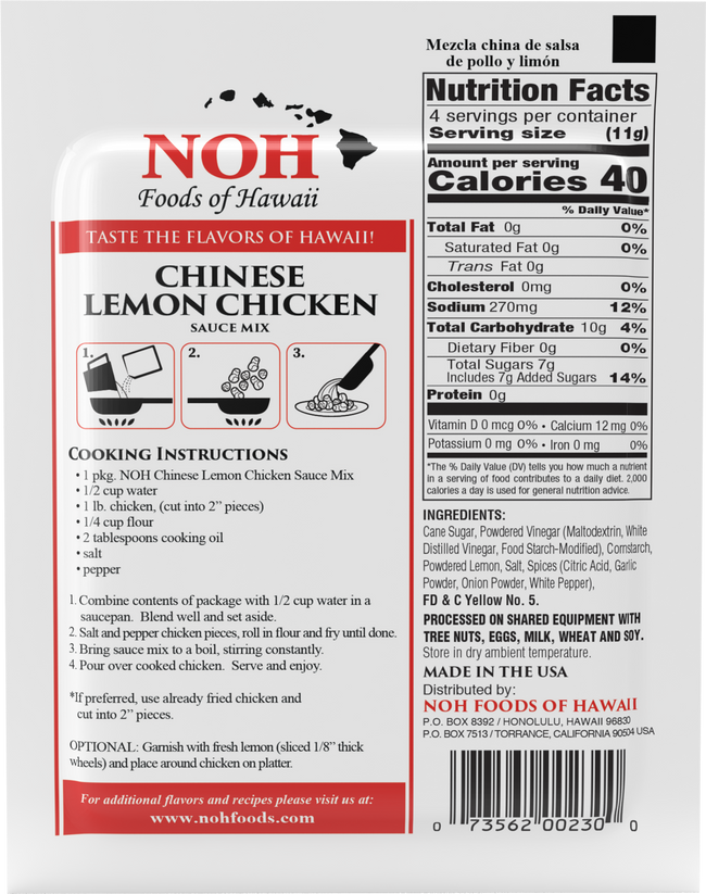NOH Chinese Lemon Chicken 1.5oz