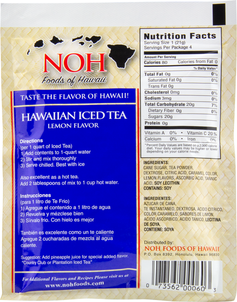 NOH Hawaiian Iced Tea 3oz