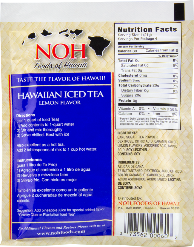 NOH Hawaiian Iced Tea 3oz