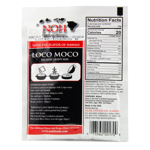 NOH Loco Moco Brown Gravy Mix 1.7 oz